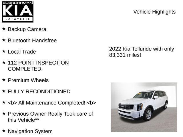 used 2022 Kia Telluride car, priced at $20,998