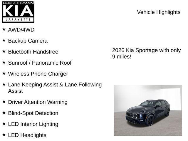new 2026 Kia Sportage car, priced at $33,774