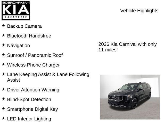 new 2026 Kia Carnival Hybrid car, priced at $48,837