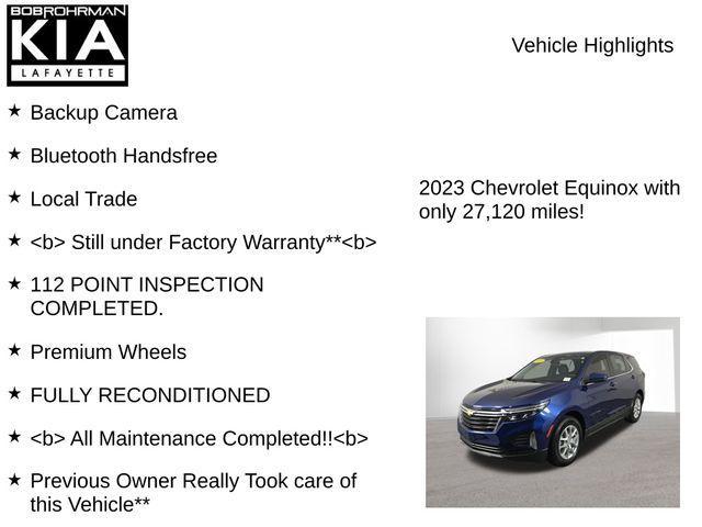 used 2023 Chevrolet Equinox car, priced at $21,494