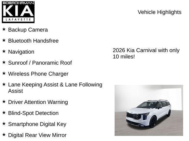 new 2026 Kia Carnival car, priced at $49,996