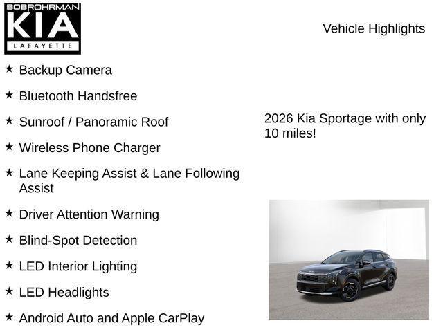 new 2026 Kia Sportage car, priced at $30,478