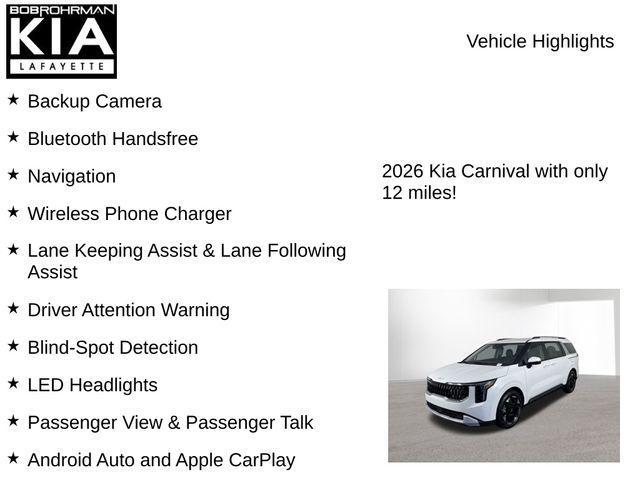 new 2026 Kia Carnival car, priced at $41,382