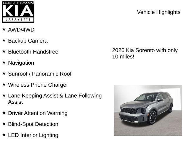 new 2026 Kia Sorento Hybrid car, priced at $41,264