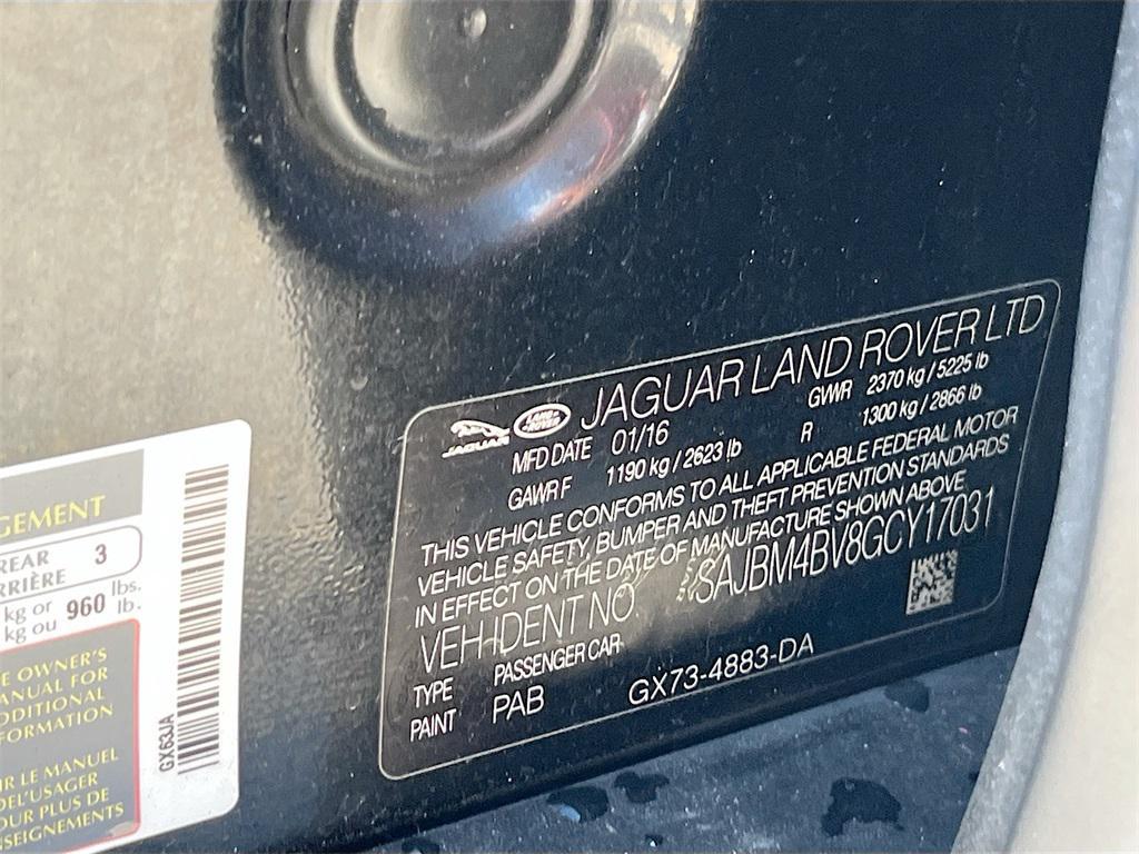 used 2016 Jaguar XF car, priced at $13,000