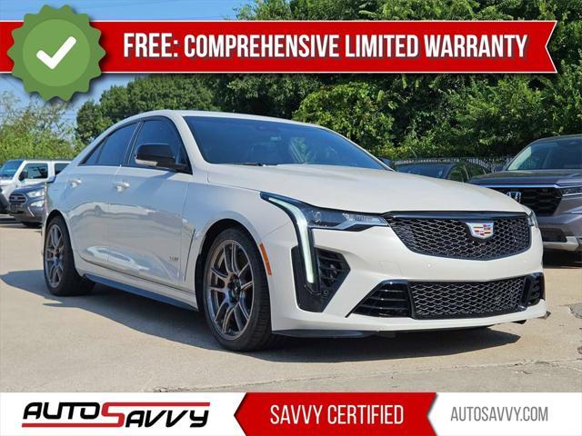 used 2022 Cadillac CT4-V car, priced at $47,500