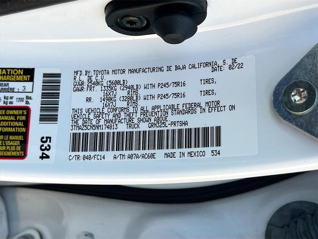 used 2022 Toyota Tacoma car, priced at $27,300