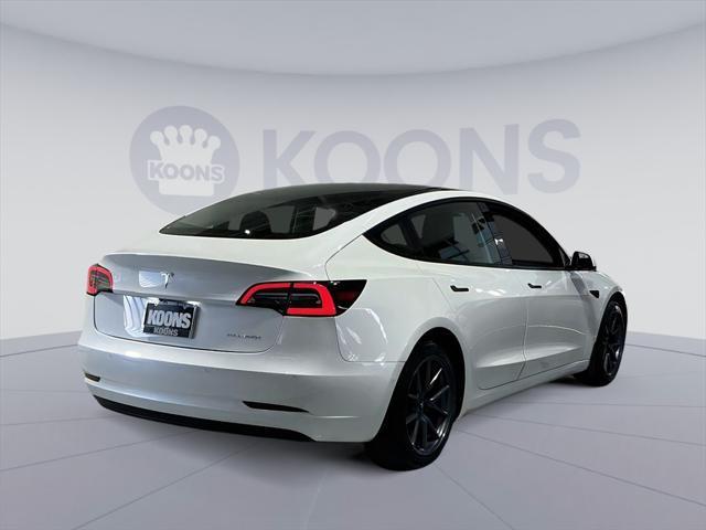 used 2021 Tesla Model 3 car, priced at $22,000