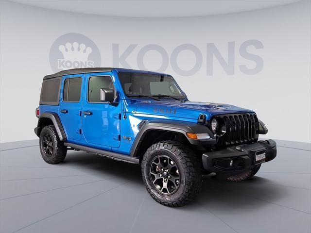 used 2021 Jeep Wrangler Unlimited car, priced at $25,000