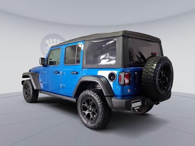 used 2021 Jeep Wrangler Unlimited car, priced at $25,000