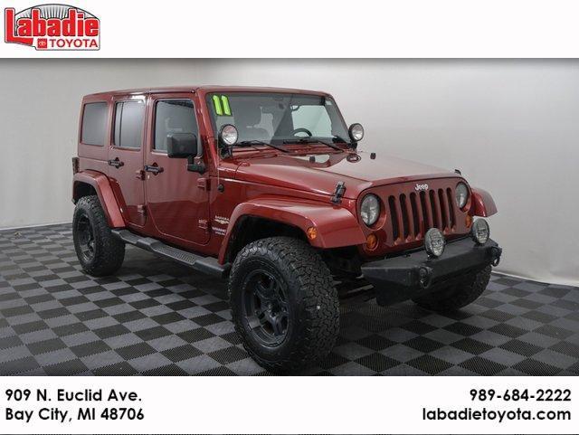 used 2011 Jeep Wrangler Unlimited car, priced at $16,215