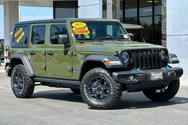 used 2023 Jeep Wrangler 4xe car, priced at $45,489