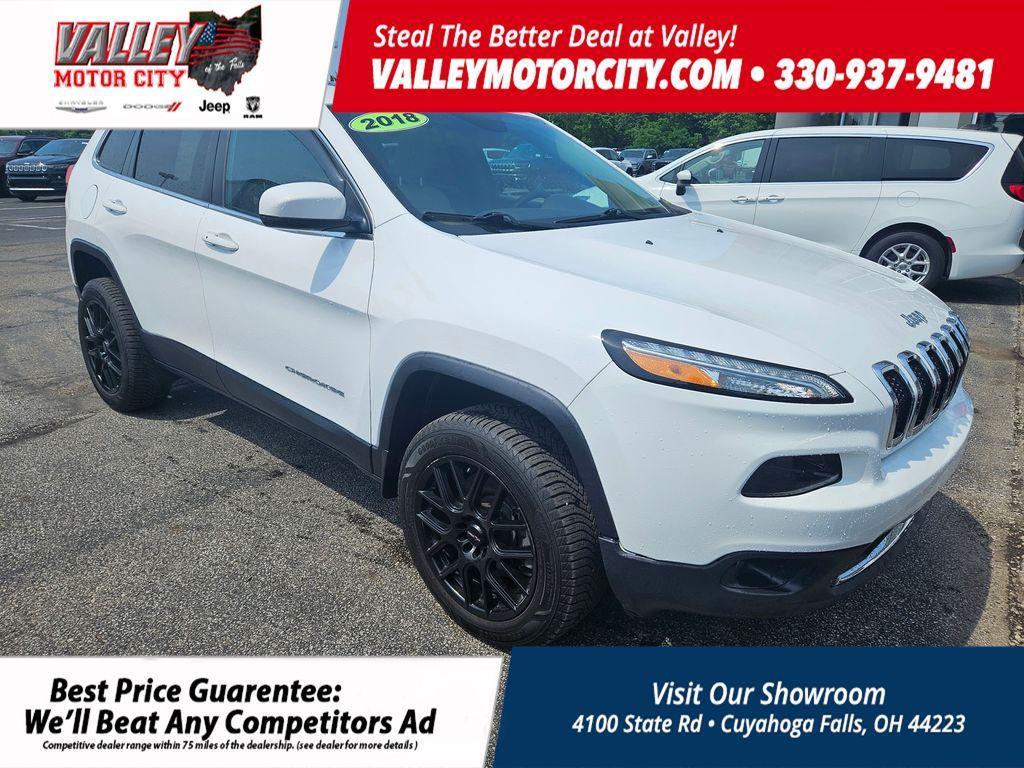 used 2018 Jeep Cherokee car, priced at $21,000
