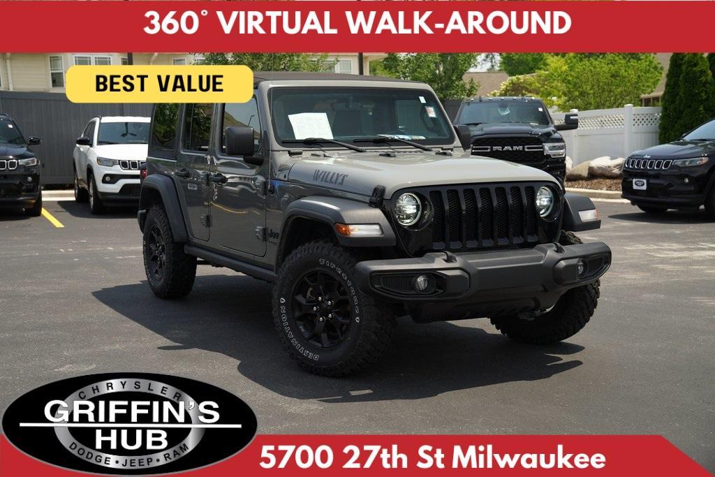 used 2021 Jeep Wrangler Unlimited car, priced at $34,763