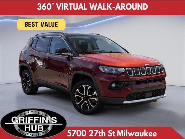 used 2022 Jeep Compass car, priced at $25,246