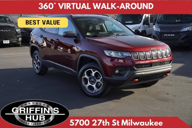 used 2022 Jeep Compass car, priced at $25,233