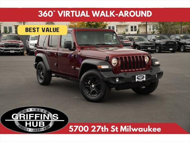 used 2021 Jeep Wrangler Unlimited car, priced at $31,305