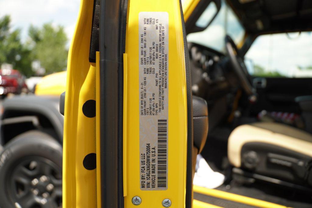 used 2021 Jeep Wrangler car, priced at $26,497