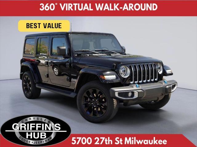 used 2022 Jeep Wrangler Unlimited 4xe car, priced at $34,703