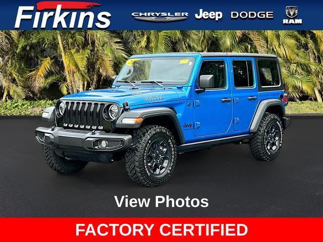 used 2023 Jeep Wrangler car, priced at $41,892