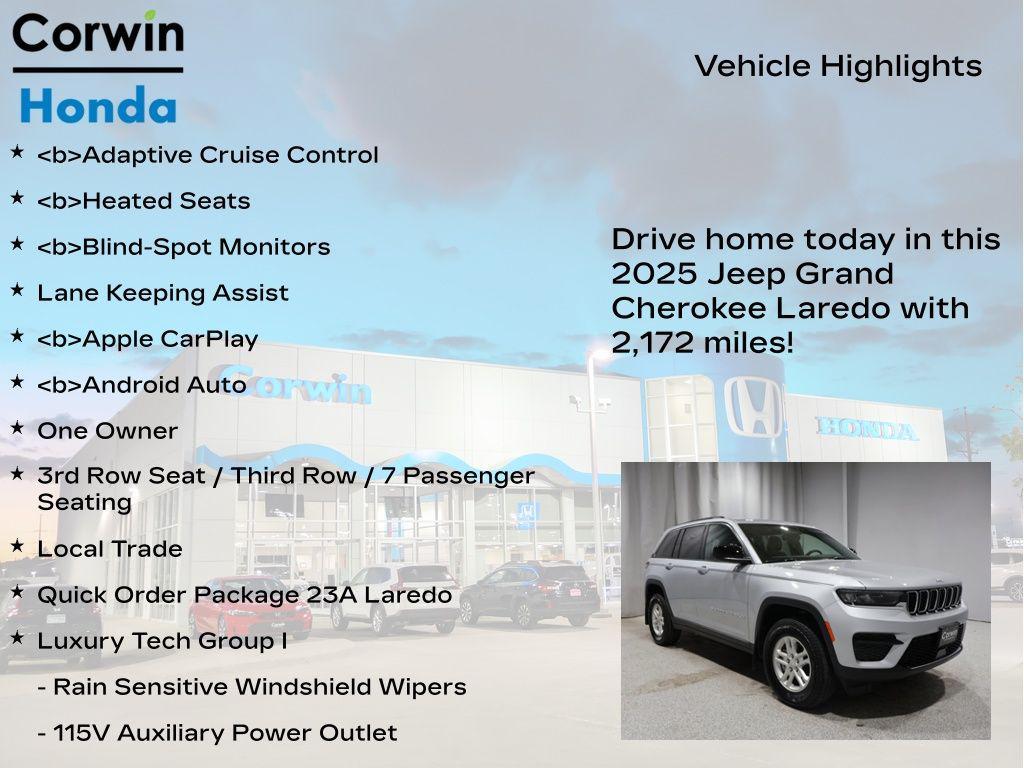 used 2025 Jeep Grand Cherokee car, priced at $33,500