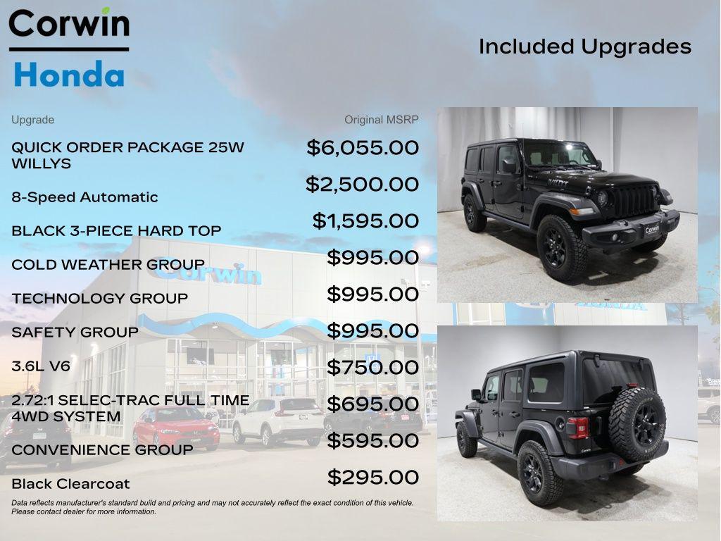 used 2021 Jeep Wrangler Unlimited car, priced at $27,400