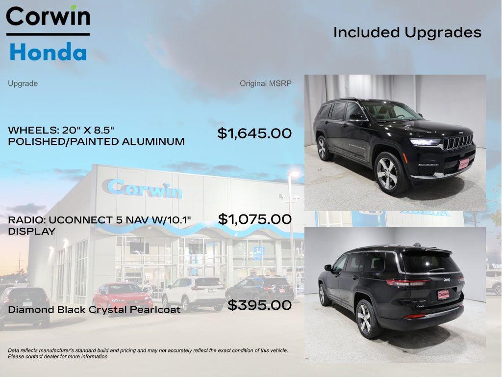 used 2022 Jeep Grand Cherokee L car, priced at $29,000