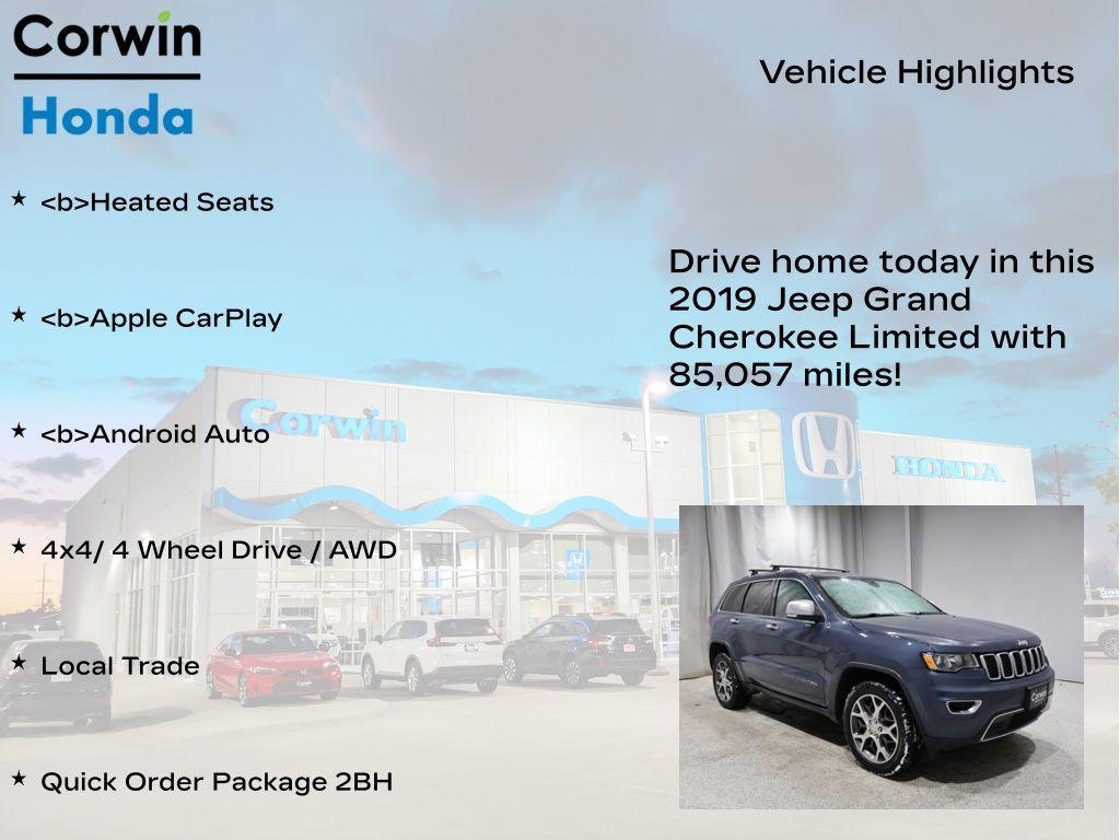 used 2019 Jeep Grand Cherokee car, priced at $18,900