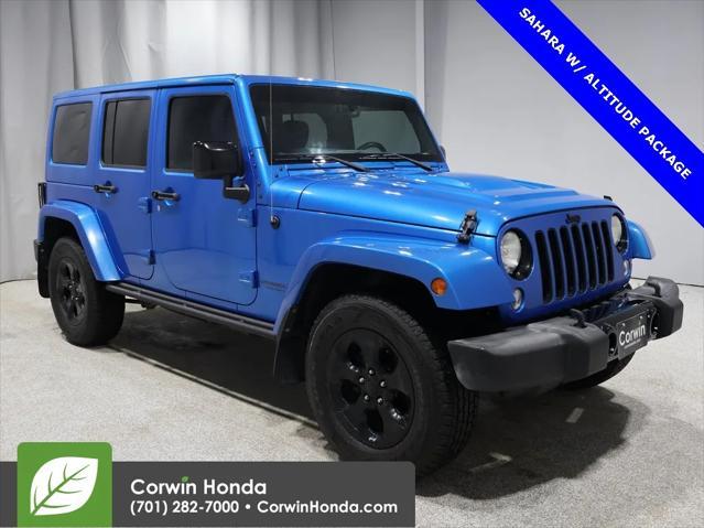 used 2015 Jeep Wrangler Unlimited car, priced at $21,500