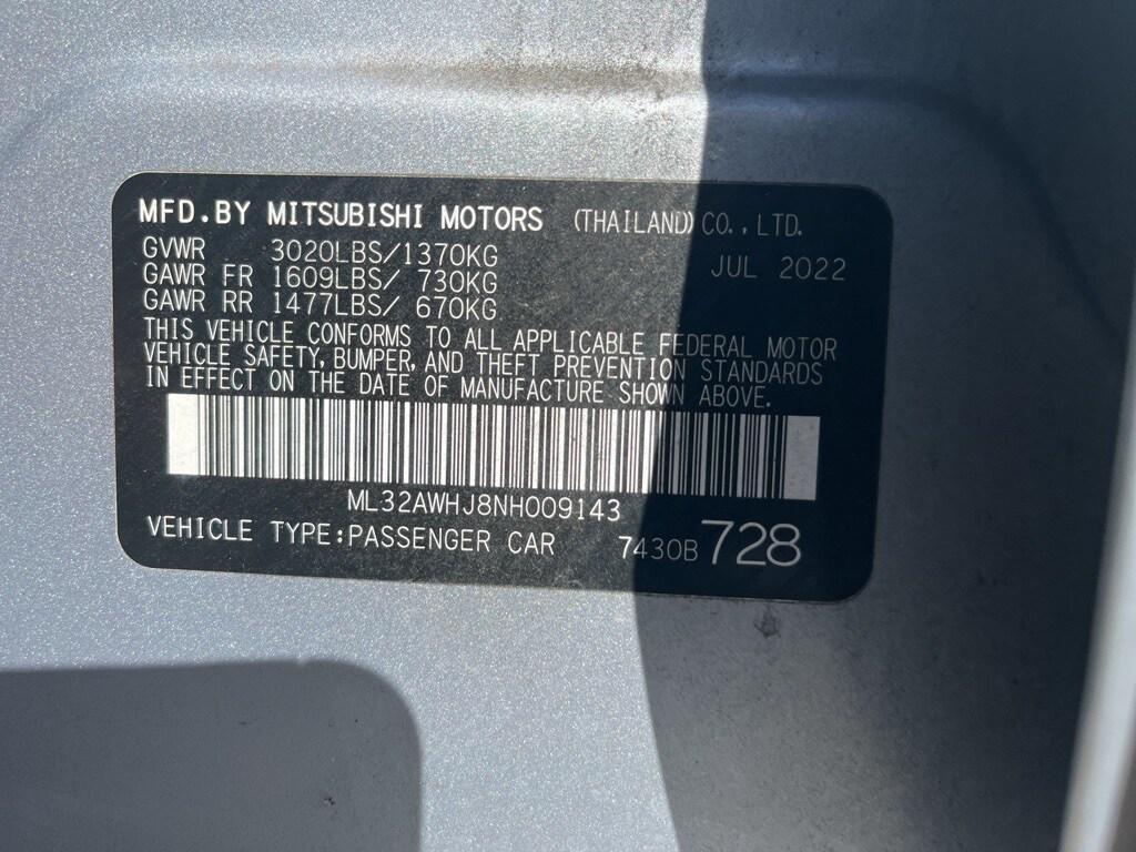used 2022 Mitsubishi Mirage car, priced at $13,500
