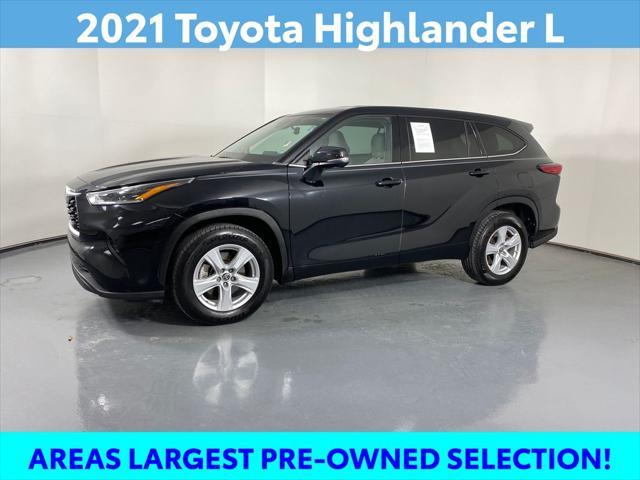 used 2021 Toyota Highlander car, priced at $24,989