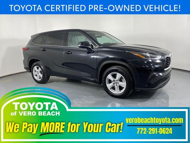 used 2021 Toyota Highlander car, priced at $24,989