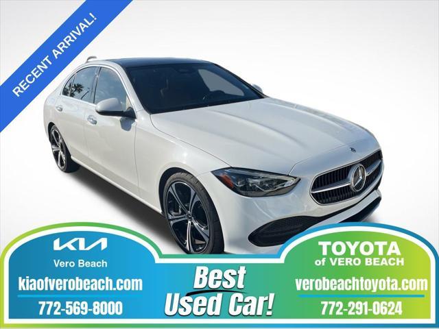 used 2022 Mercedes-Benz C-Class car, priced at $31,998