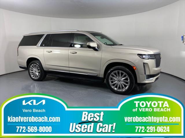used 2021 Cadillac Escalade ESV car, priced at $68,598