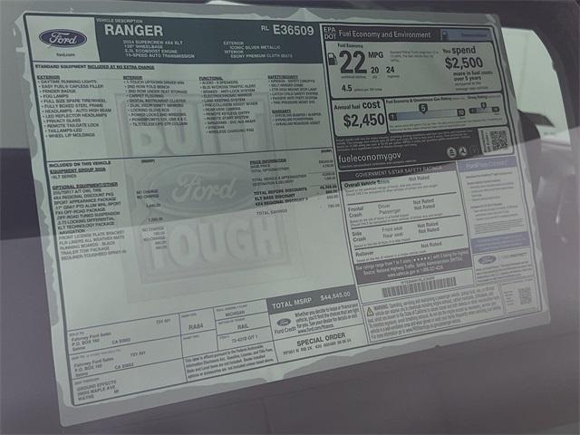 new 2024 Ford Ranger car, priced at $45,440