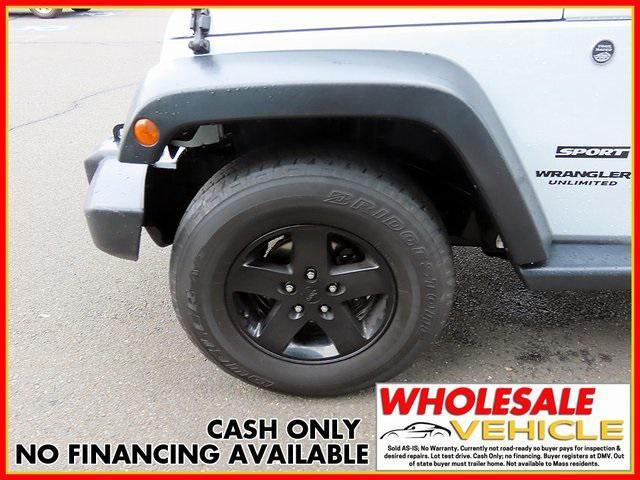 used 2017 Jeep Wrangler Unlimited car, priced at $13,500