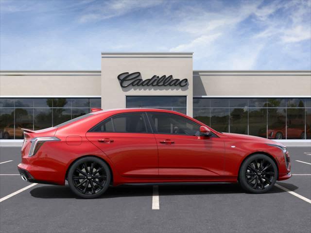 new 2025 Cadillac CT4 car, priced at $50,560