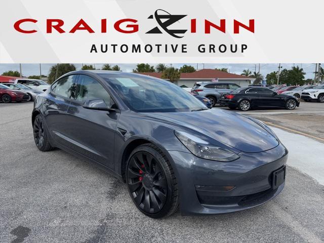 used 2023 Tesla Model 3 car, priced at $34,888