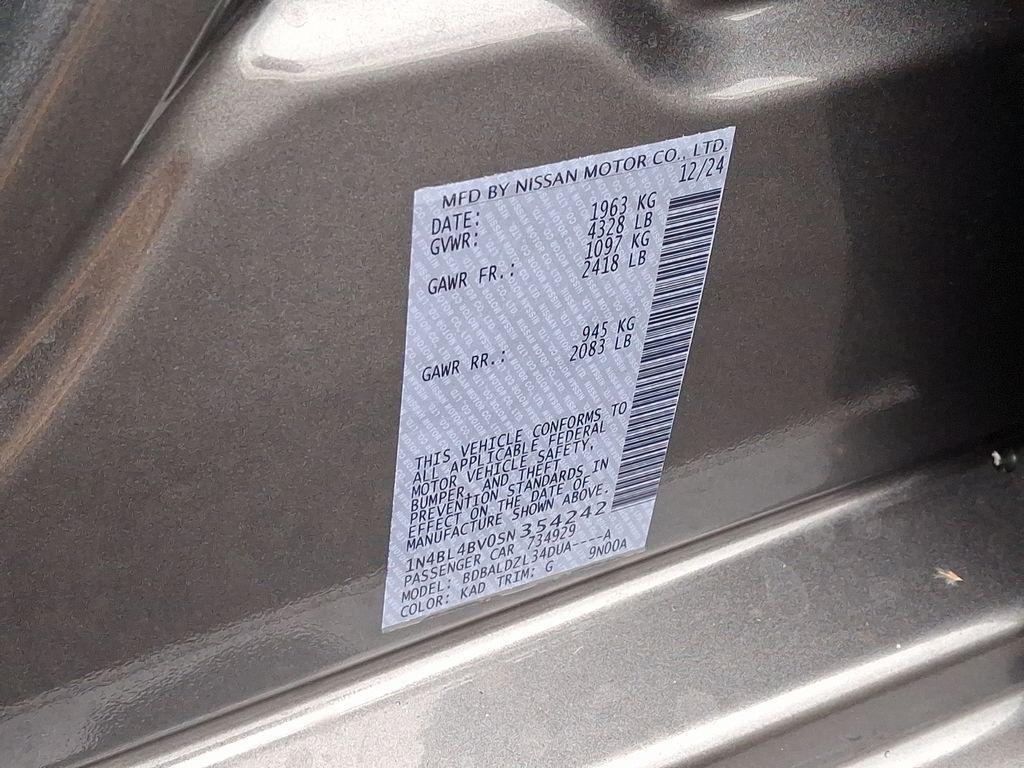 new 2025 Nissan Altima car, priced at $26,340