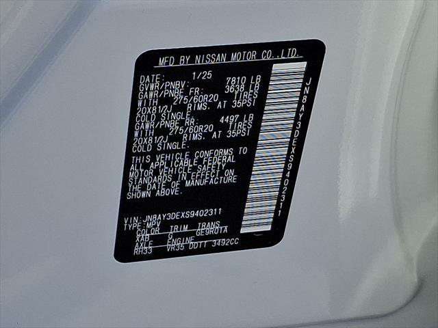 new 2025 Nissan Armada car, priced at $78,685