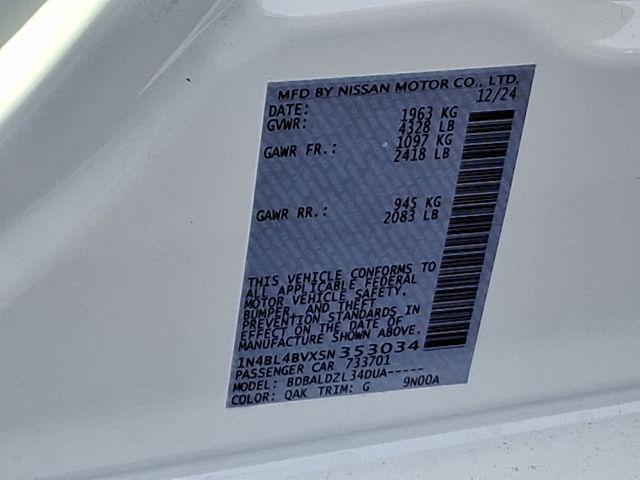 new 2025 Nissan Altima car, priced at $26,081