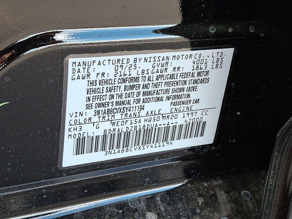 new 2025 Nissan Sentra car, priced at $23,180