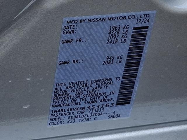 new 2025 Nissan Altima car, priced at $26,750