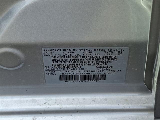 new 2025 Nissan Versa car, priced at $22,295