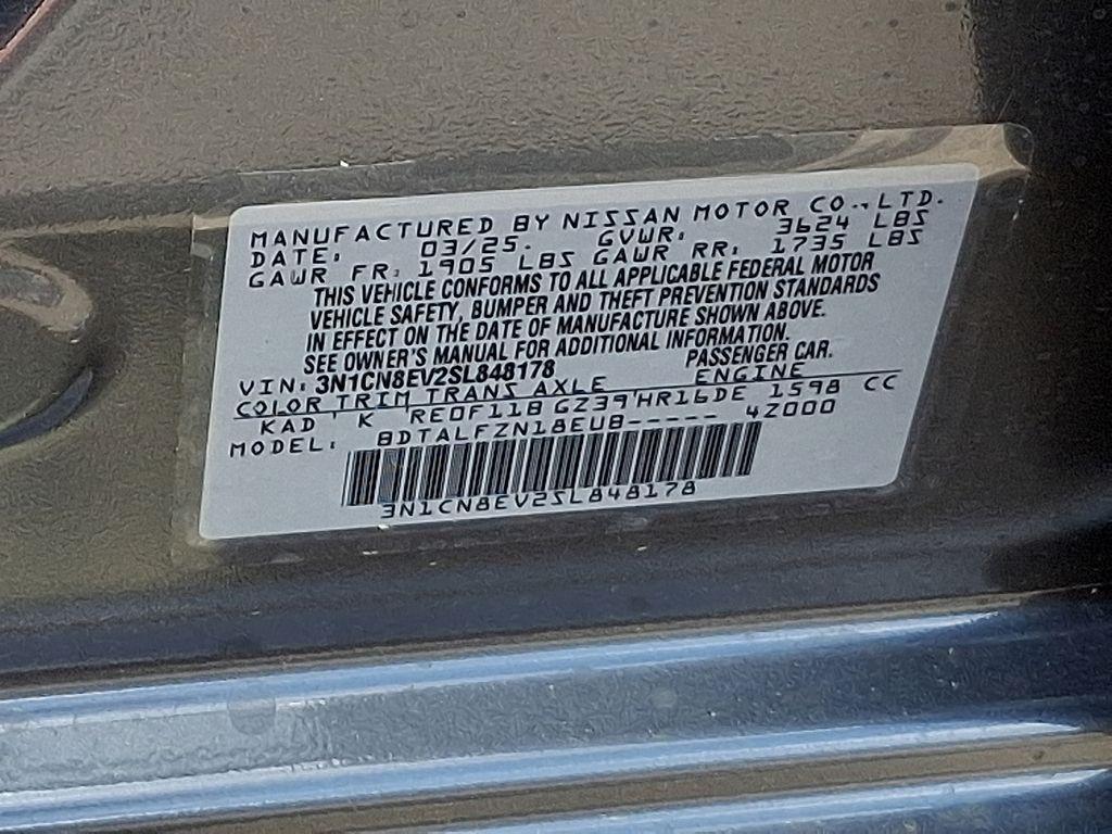 new 2025 Nissan Versa car, priced at $22,295