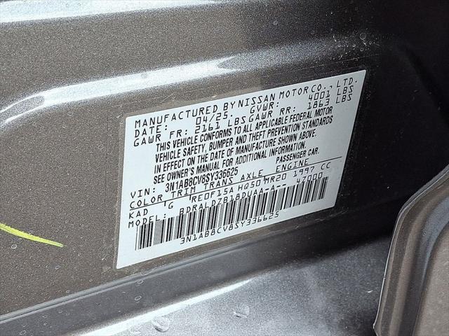 new 2025 Nissan Sentra car, priced at $25,005
