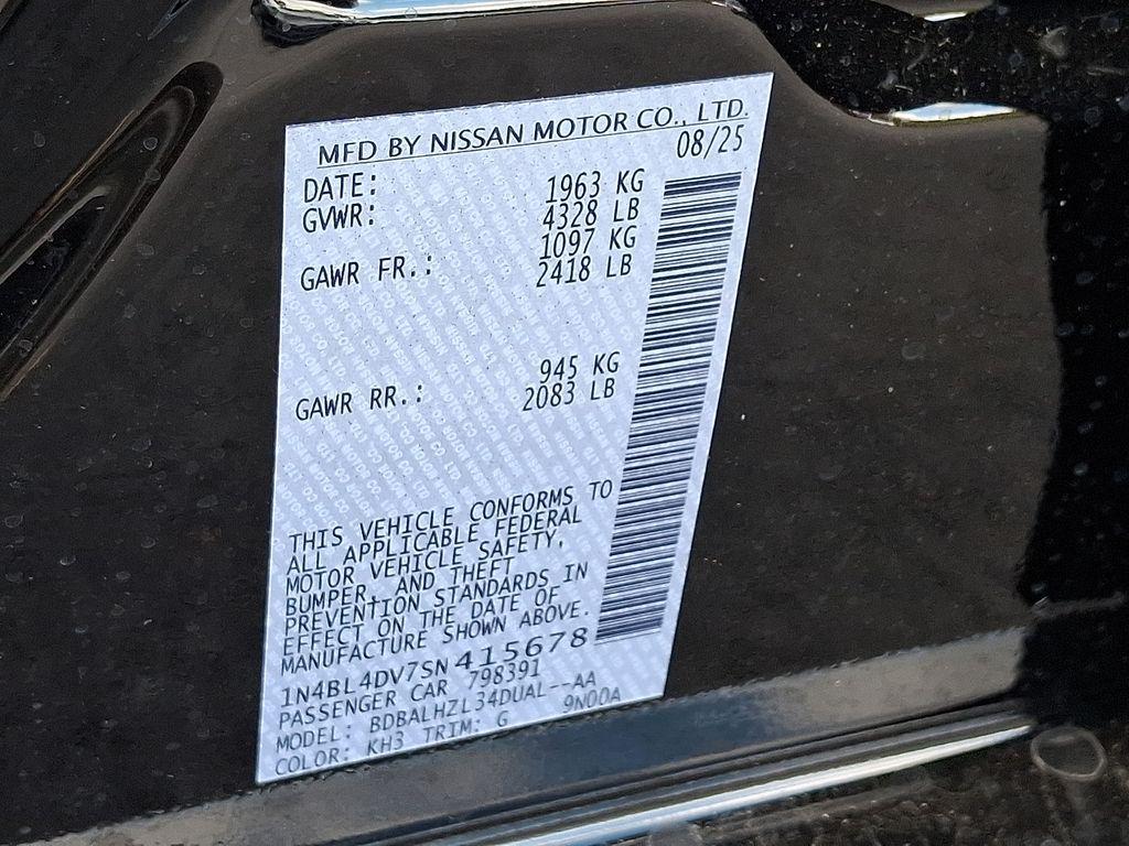 new 2025 Nissan Altima car, priced at $28,750