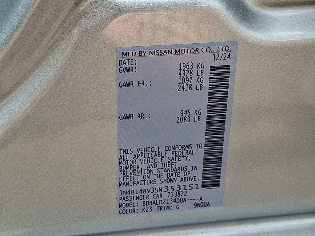 new 2025 Nissan Altima car, priced at $26,250