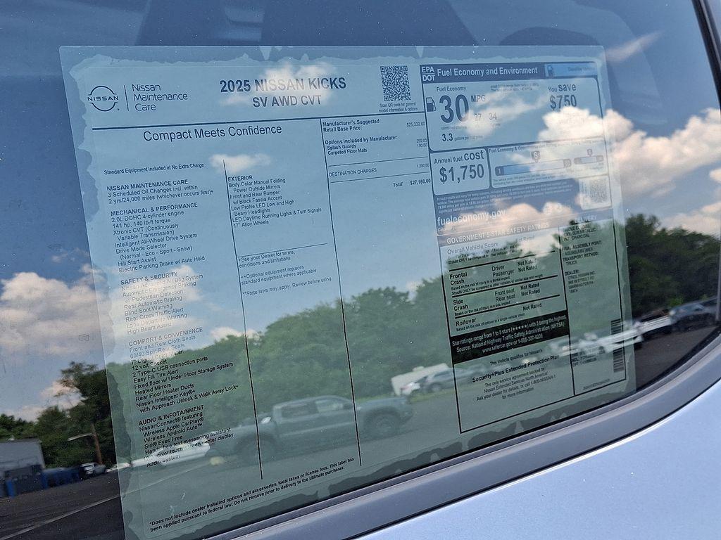 new 2025 Nissan Kicks car, priced at $26,410