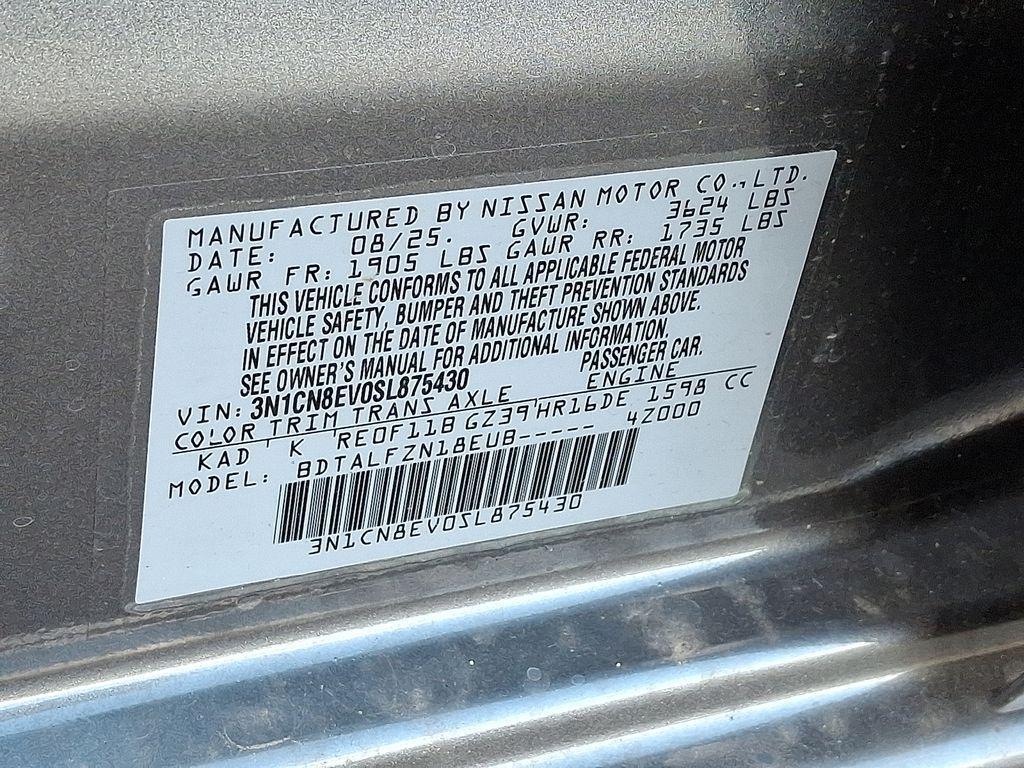 new 2025 Nissan Versa car, priced at $21,292